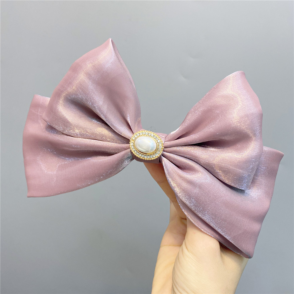 Trendy Fabric Large Double-layer Bow Hairpin display picture 9