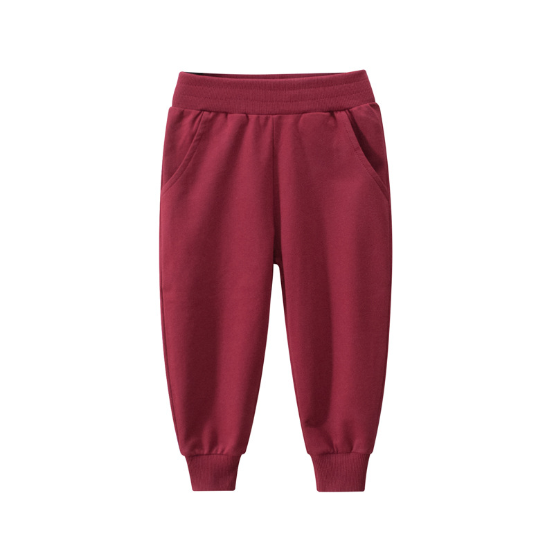 Children's Clothing Solid Color Children's Sports Trousers