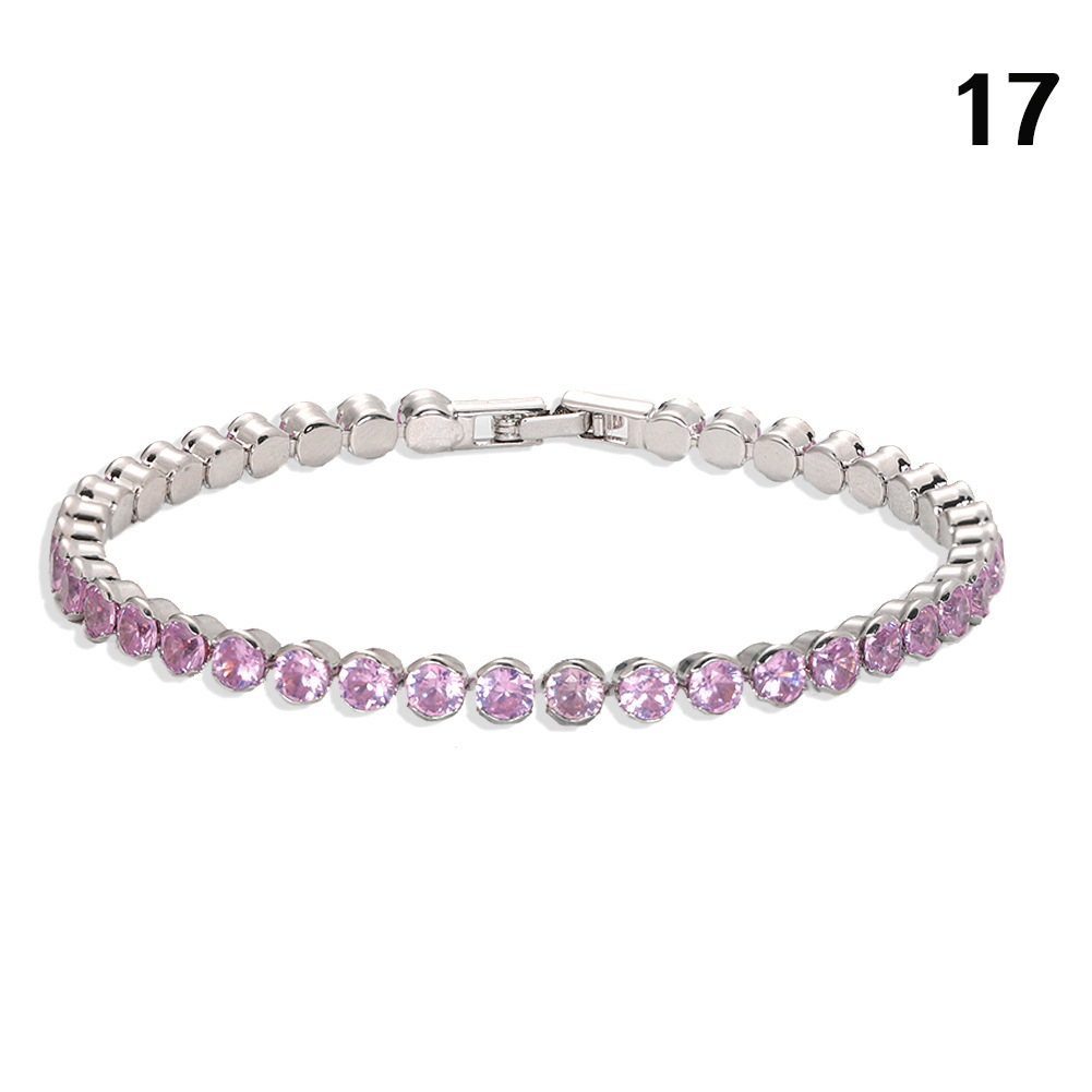 Creative Fashion Copper-inlaid Zircon Single-layer Bracelet Low-key Luxury Super Flash Full Diamond Bracelet Simple Wholesale Nihaojewelry display picture 37