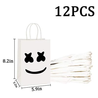 跨境热卖DJ棉花糖礼品袋 糖果饼干手提袋 派对用品回礼袋环保纸袋|ms