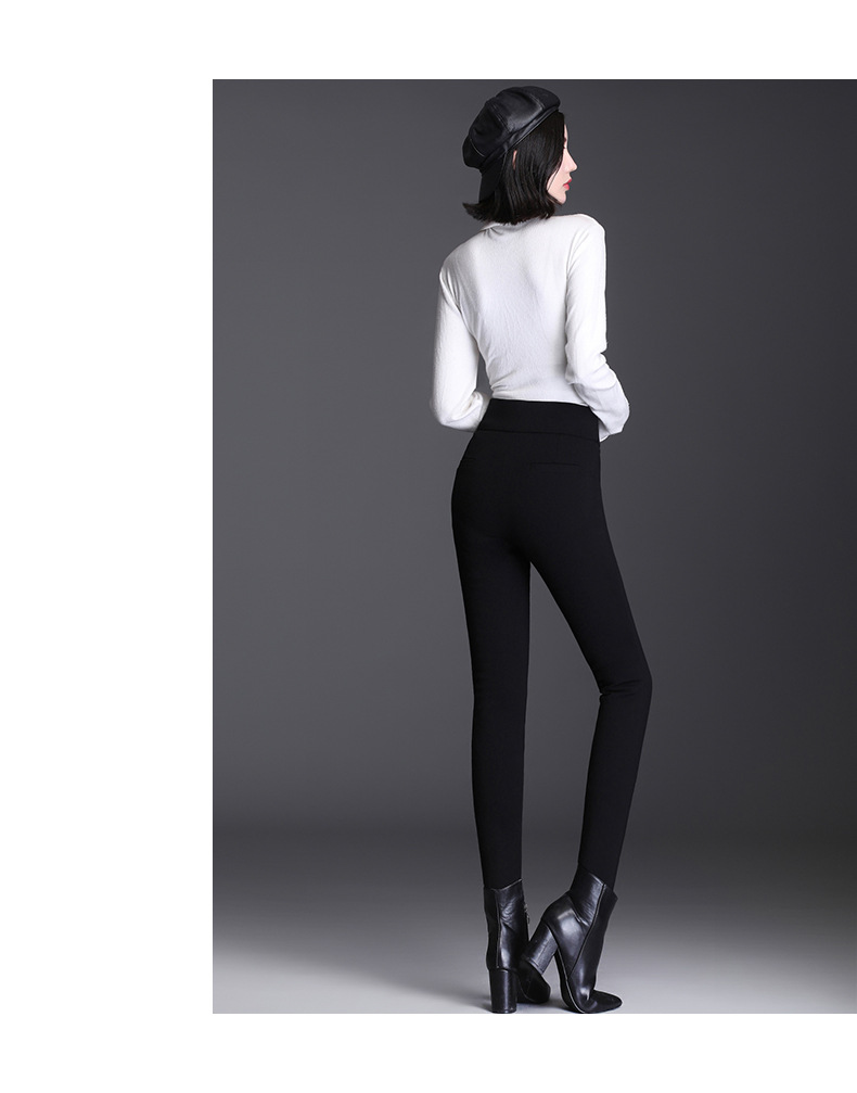 Autumn and winter tight-fitting warm thick pants  NSYZ17082