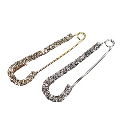 Huailang Jewelry Korean Style Jewelry New Style Pearl Rhinestone Super Sparkling Pin Shape Brooch