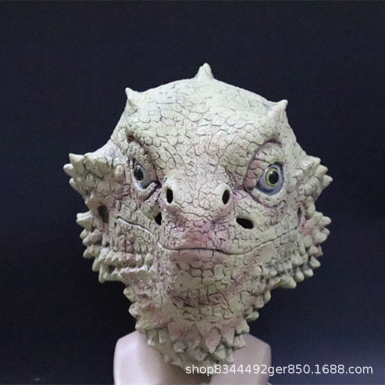 Capucha de animal máscara de lagarto Halloween horror máscara Linda Cosplay accesorios en vivo 2020 Nuevo