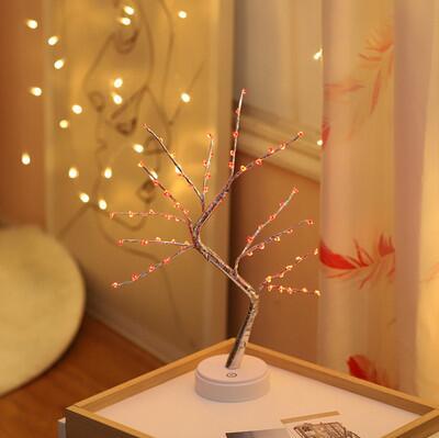 Venta directa de fábrica, luces navideñas transfronterizas, luces led de árbol de luciérnaga, luces decorativas estrelladas para regalo de cumpleaños
