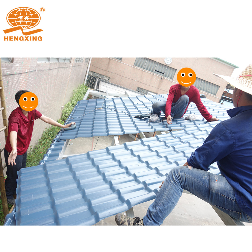 佛山树脂瓦厂家供应防腐合成树脂瓦屋面别墅仿古琉瓦塑料胶瓦