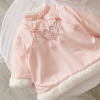 Children's winter dress, fleece skirt, children's clothing, western style, Chinese style, increased thickness