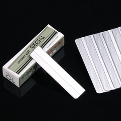 Feather brand eyebrow trimming blades, tattoo eyebrow razor, disposable stainless steel corrugated blades, 10 pieces, professional makeup artist