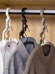 日式可疊加魔術衣鈎 衣櫃掛架衣架收納架 收納容量多功能收納掛架