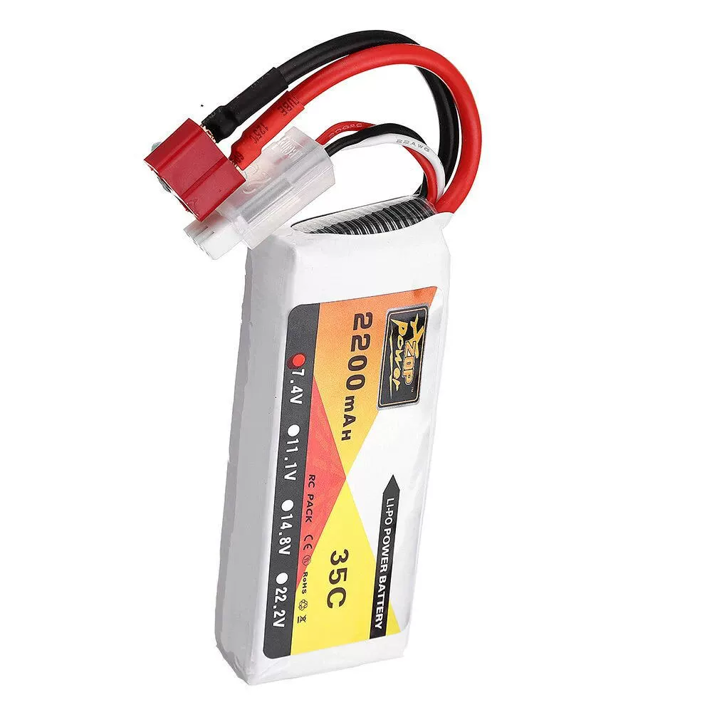 АКБ для беспилотника ZOP фабрика 2500mAh 2S 7.4V 35C набор аккумуляторов литиевых для высокоскоростных моделей самолета дронов powered vehicle model battery