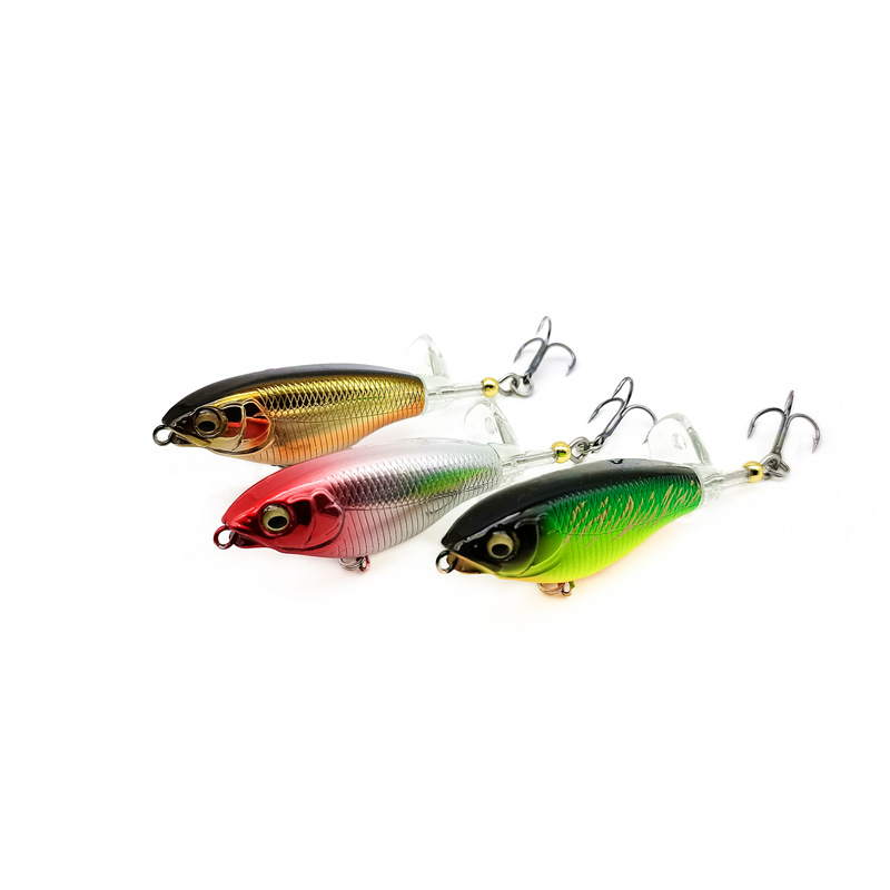 5 Pcs Whopper Plopper fishing lures bass trout Saltwater Sea Fishing Lure