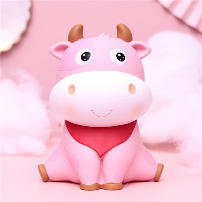 originality gift Cartoon lovely Meng Meng Decoration Piggy bank Access capacity Children's Room desk ornament