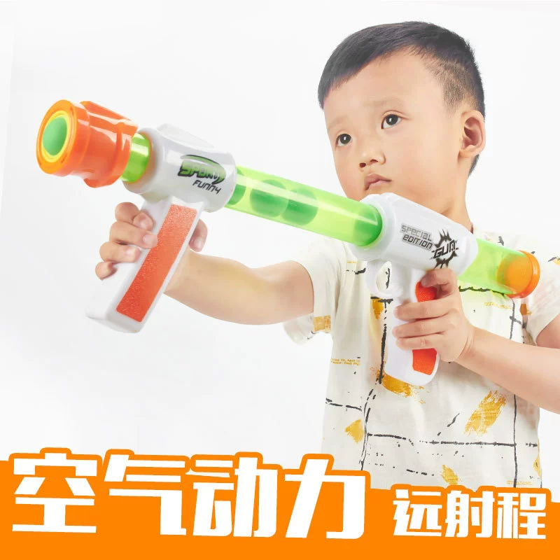 Amazon Трансграничная горячая Распродажа Air Power Gun Запущенный игрушечный пистолет EVA Soft Shot для дома и улицы Дети Битва родителей и детей
