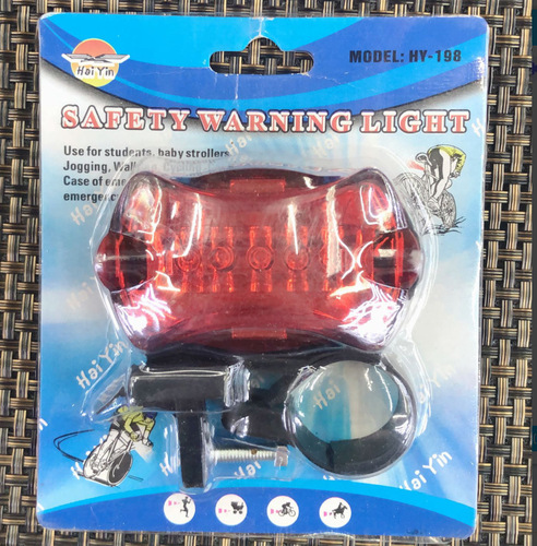 Bicycle tail light butterfly tail light shoulder light mountain bike warning light bicycle headlight 198 riding equipment