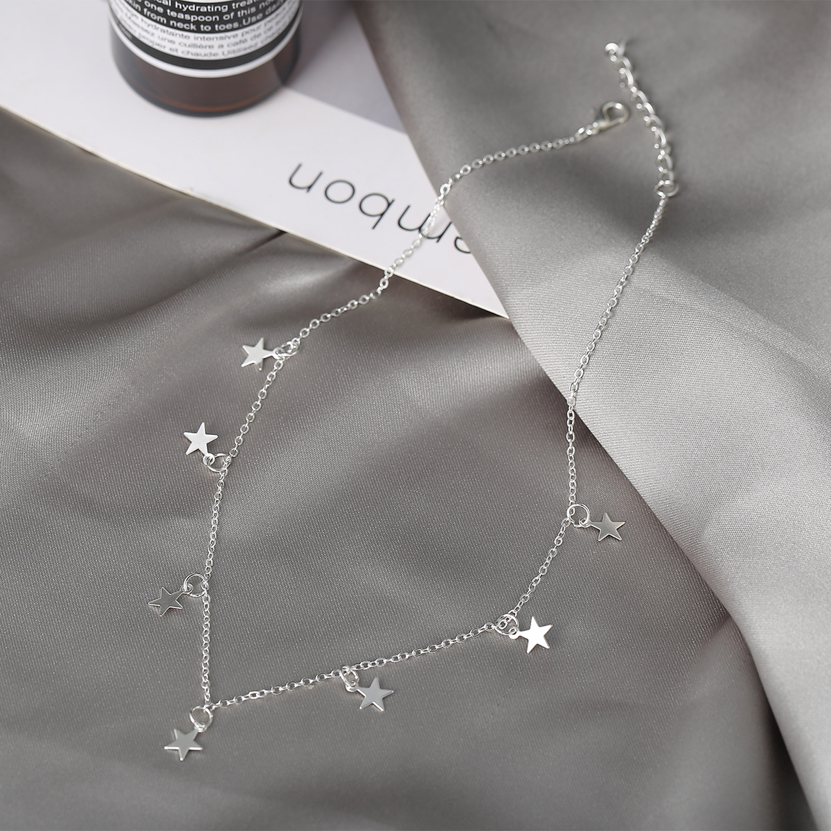 collar colgante de estrella de cinco puntas simple creativo de aleacinpicture7