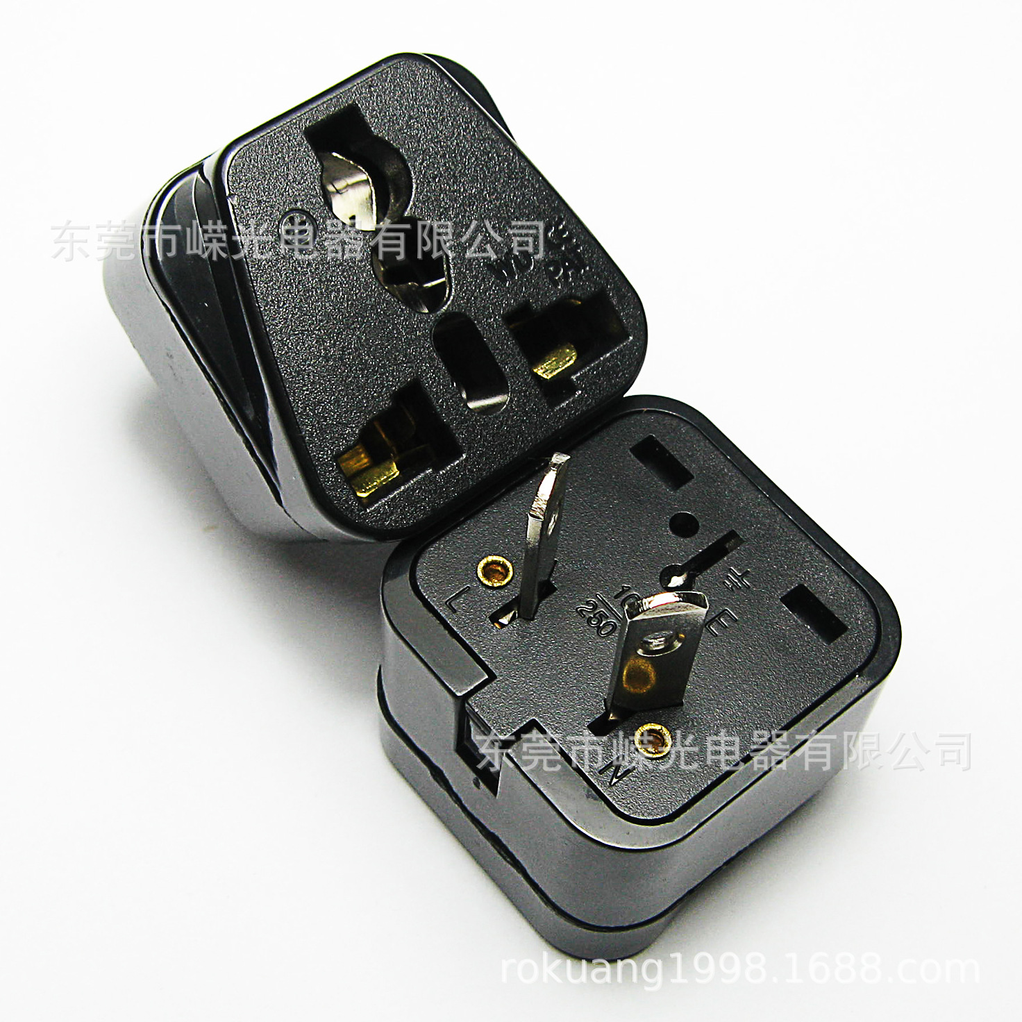 WD-17 双扁澳规转换插座澳洲内八字转换器国标新西兰八字脚插头