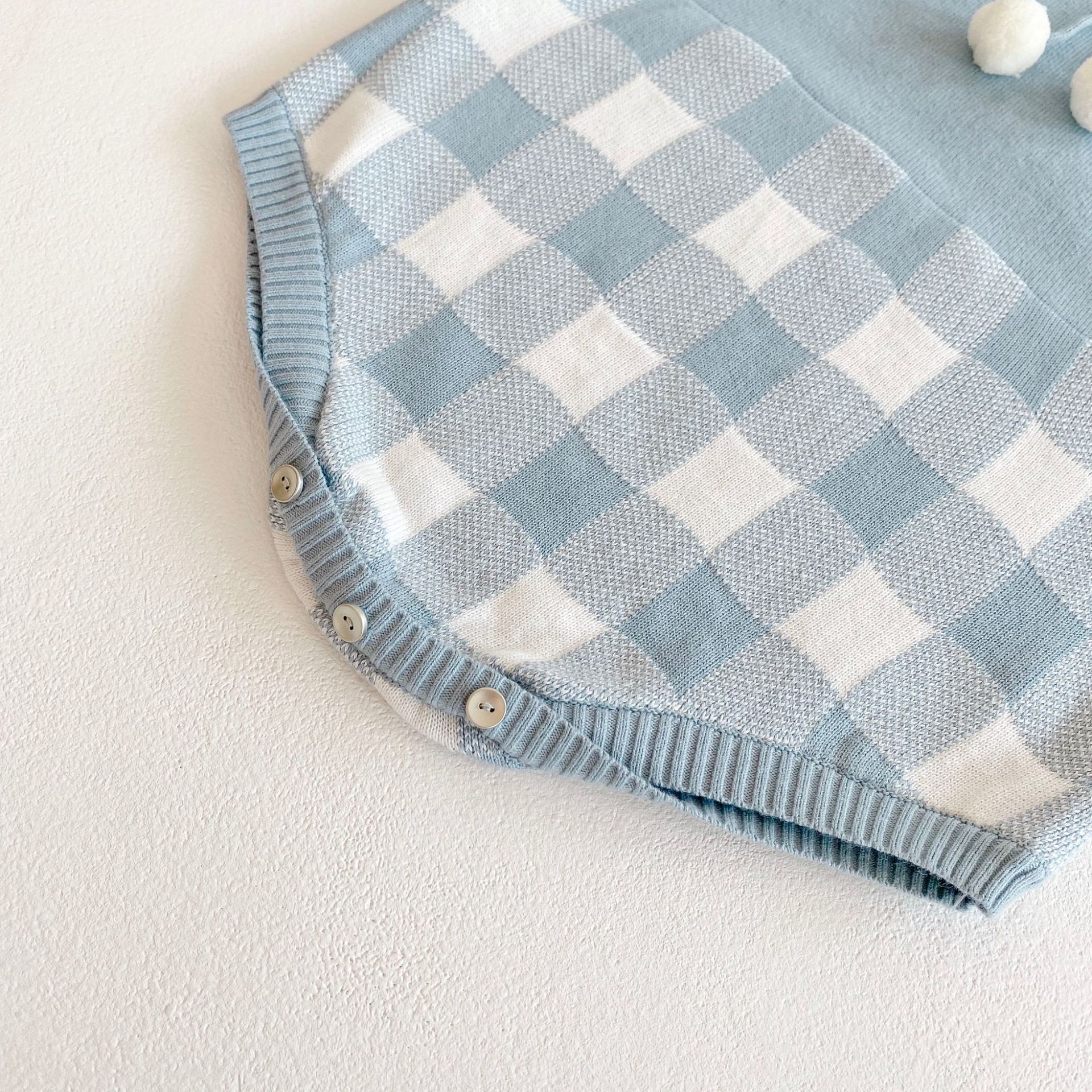 Abbigliamento Ins primavera autunno per bambine e neonati, tuta in filato di cotone a maniche lunghe a quadri per neonati, borse, Bihar_voghion.com