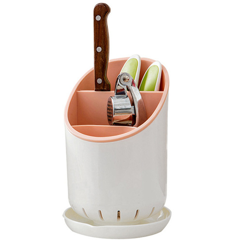 Nordic hair dryer home knife holder kitchen compartment storage rack chopstick tube draining tableware storage box household chopstick cage