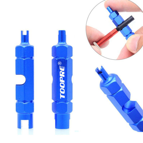 TOOPRE bicycle multifunctional American valve core tool French tire valve extension rod removal wrench