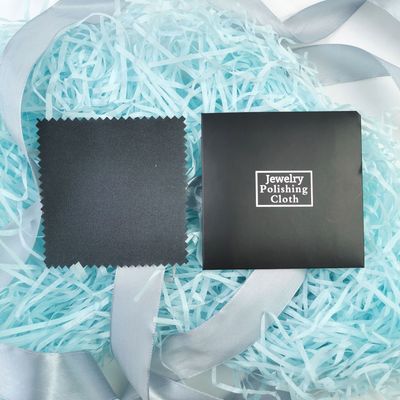 擦银布 黑色正方形 8*8厘米 布双面绒 单独包装 银管家 可定LOGO