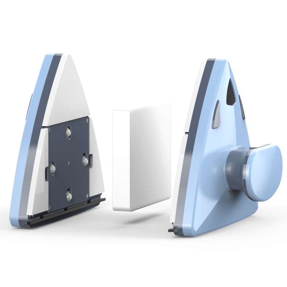 Hollow glass triangular window cleaner, magnetic double-sided glass cleaner, double-layer glass cleaner, glass cleaning tool detail image 9