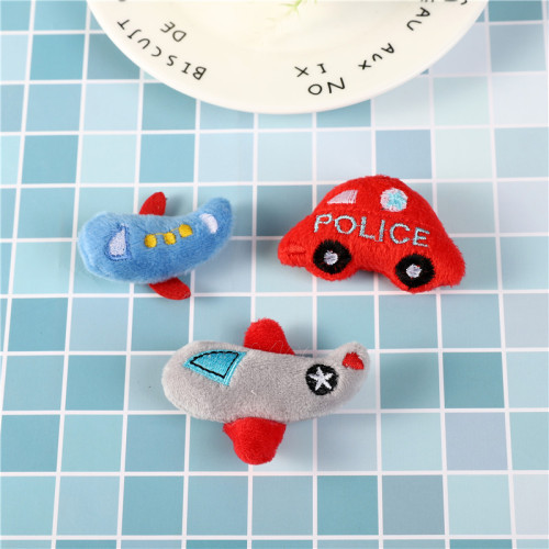 Cotton-filled cartoon plush brooch Japanese cute children's hair accessories semi-finished accessories accessories mobile phone hanging decorations
