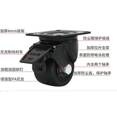 Low-center wheel WH2-50 2-inch 2.5-inch 3-inch nylon reinforced denim-style wheels for machinery and equipment, wear-resistant wheels