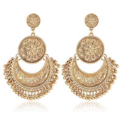 Retro Ethnic Style Geometric Alloy Plating Women's Drop Earrings display picture 1