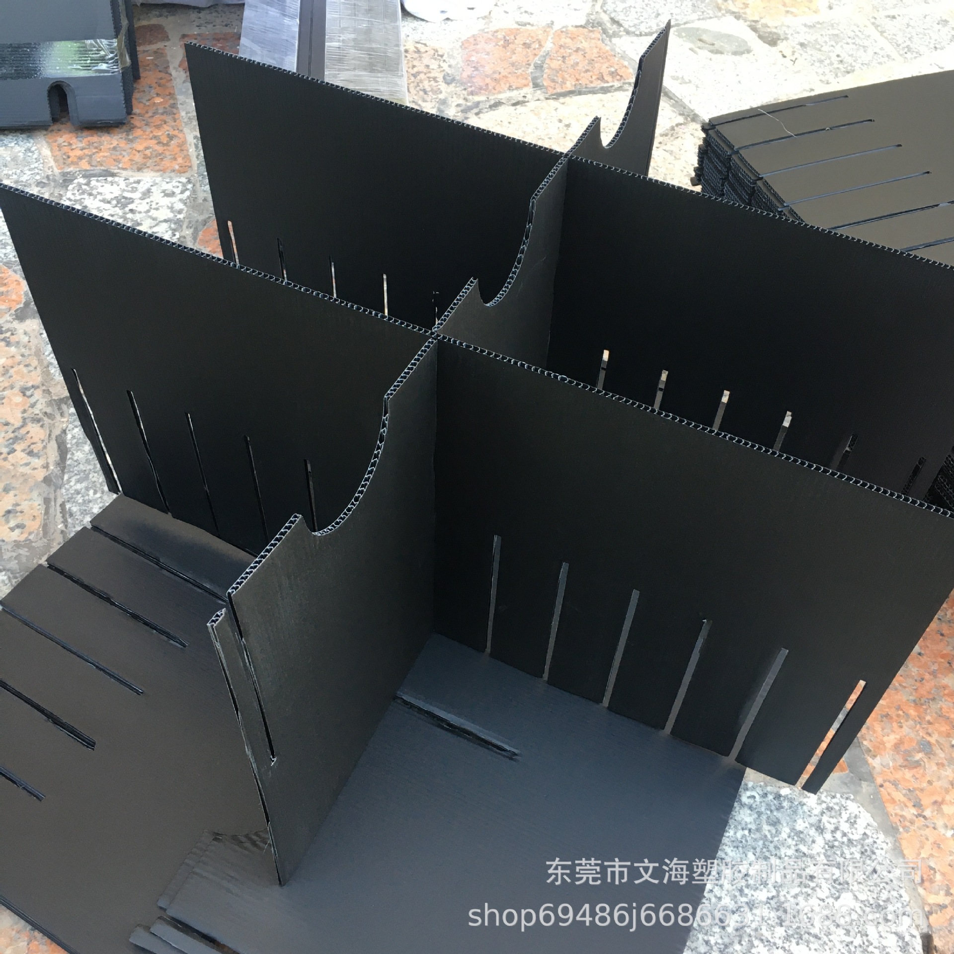 定制生产防静电刀卡箱可拆卸中空板刀卡隔板可自由组装的隔板刀卡