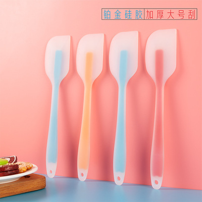 Manufactor thickening silica gel scraper Large High temperature resistance baking scraper DIY Cake cream Scraper translucent