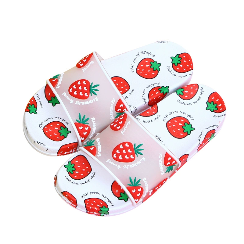 Сет Red fruits сланцы Женские Xia милые девочки сердечко Ин Фэнцзю дом и на улице желейные тапочки