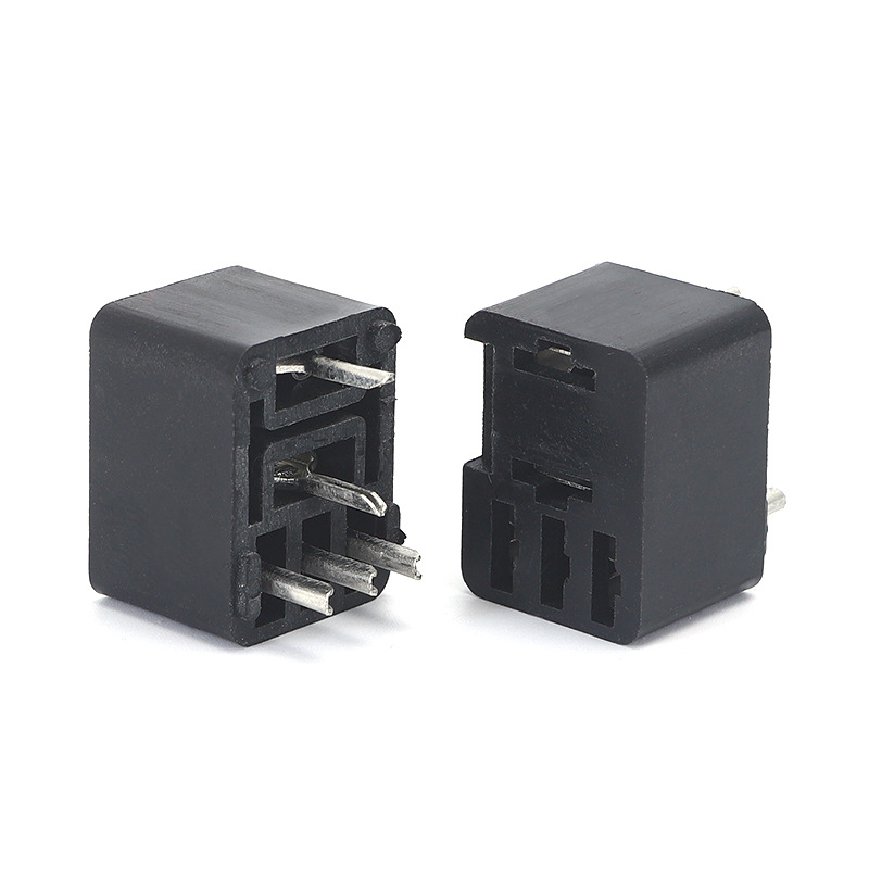 Violet 4P5P car relay 4 pins 5 pins with welding socket modified GPS navigation headlight air conditioner 4