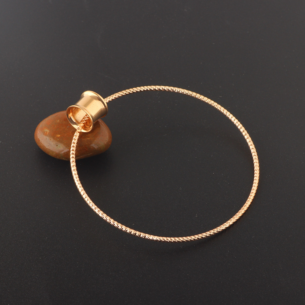 Rose Gold 20mm Stainless Steel Ear Expansion Twist Earring - Single Ear Plug for Auricle Piercing detail image 7