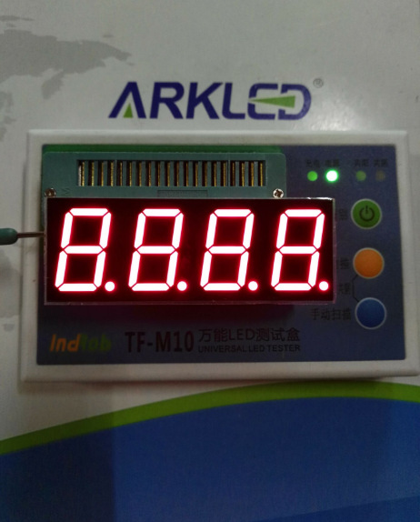 ARK方舟SR410801N红色数码显示0.8英寸四位高亮共阳led数码管