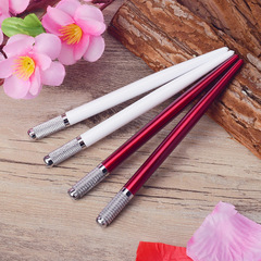 Factory Direct Selling Enamel Pointed Tail Embroidery Eyebrow Pen 41mm Korean Style Metal Embroidery Hand Pen