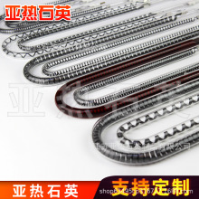 定做迷你小型尺寸U型碳纖維發熱管 碳素石英中長波紅外線電熱燈管