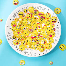 i表情包大全亚克力diy卡通手机壳贴片发夹材料树脂配件