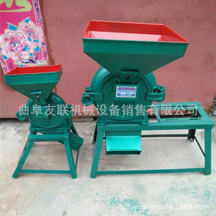 农户杂粮单相电磨面机 自吸中草药粉碎机 中药材粉碎磨粉机66