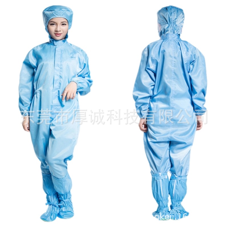 防静电连体服 无尘服 连帽连体服 防静电大褂 分体服 量大包邮