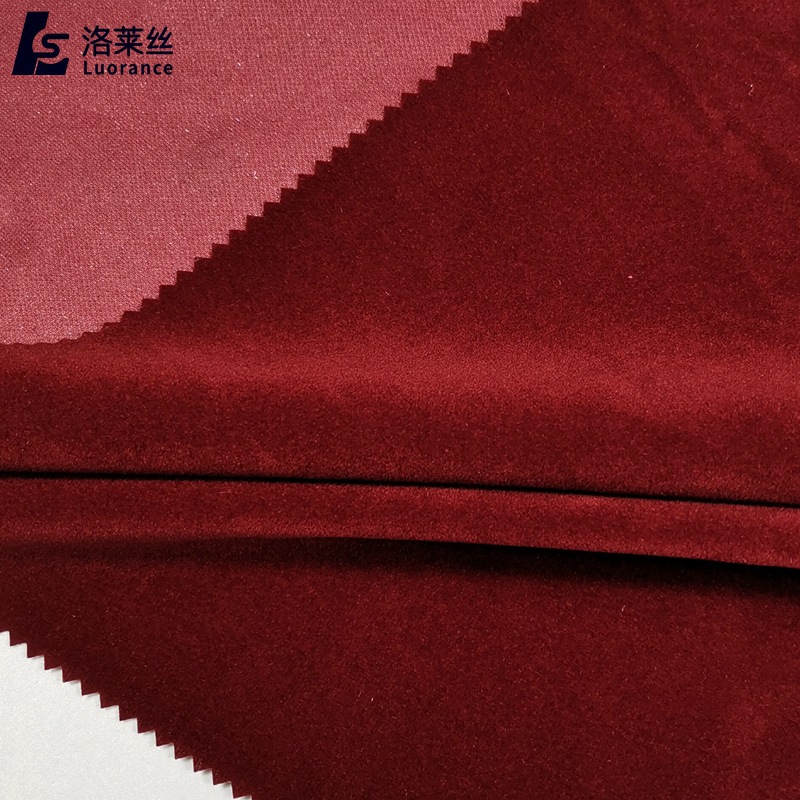黑色现货 植绒针织底布静电植绒全涤平绒面料切边150门幅鞋帽面料-阿里巴巴