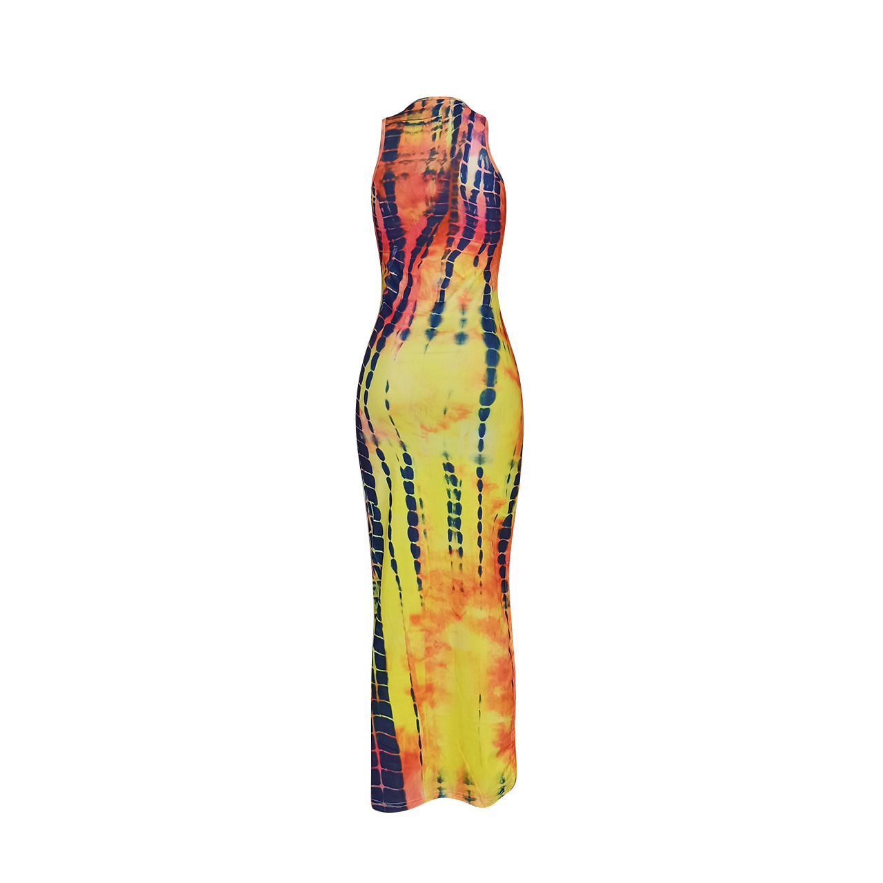 sleeveless tie-dye long dress Nihaostyles wholesale clothing vendor NSYDF73610