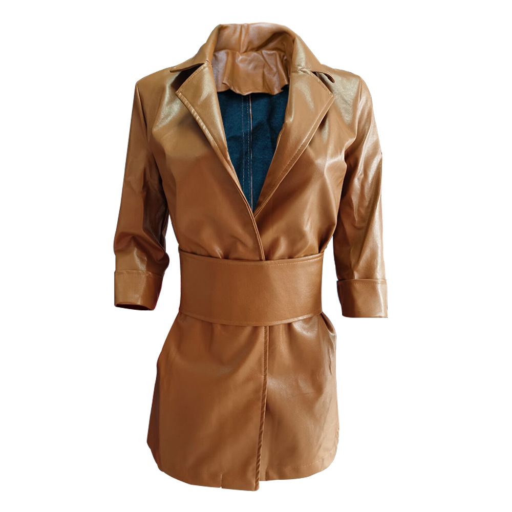 Veste en cuir femme en Peau de vache - Ref 3447441 Image 16