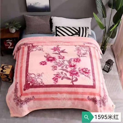 wholesale double-deck thickening Raschel Blanket Double Clouds blanket 5 kg Blanket Wedding celebration blanket keep warm comfortable gift