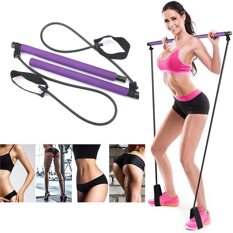 Portable Yoga Pilates Stick Resistance B...