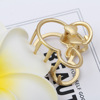 Metal hairgrip, gold clip, crab pin, small hair accessory for bath, South Korea, simple and elegant design