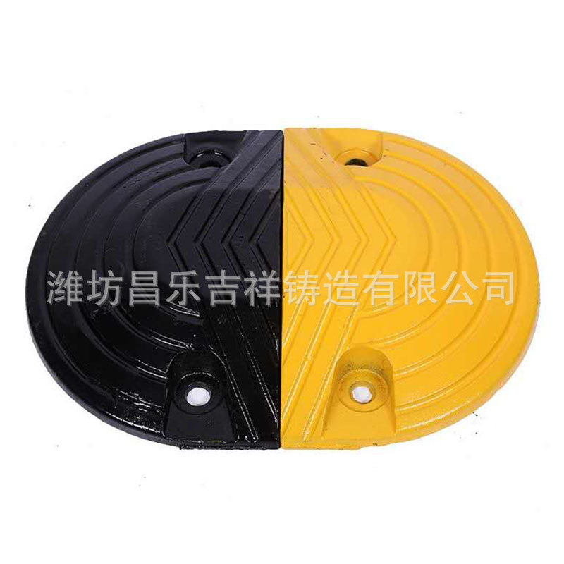 外贸出口减速带铸铁加厚橡胶减速板室外一件代发