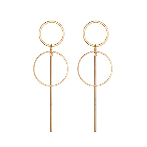 The Alluring Time of You and Me Zhao Liying and Lin Qian's same style earrings star simple and versatile long geometric stud earrings for women