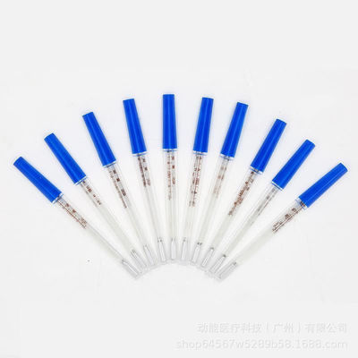 老式水银体温计玻璃温度计儿童家用测量体温表成人口腔腋下探热针