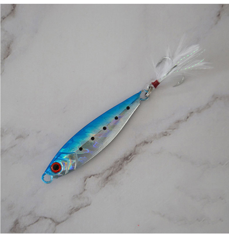 Sinking Jigging Spoon Lures Deep Diving Jigging Spoon Baits Fresh Water Bass Swimbait Tackle Gear