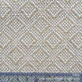 57#加厚方格粗棉黄麻布 鞋材帽箱包袋工艺品玩具装饰装修背景面料