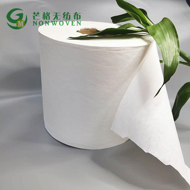 可冲散式湿巾无纺布 木浆复合无纺布 可冲散可降解60克水刺布